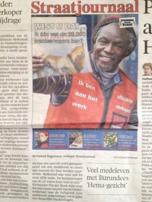 bericht over Rugamana in het Haarlems Dagblad