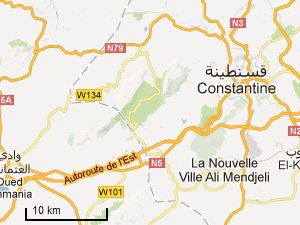 12 km ten westen van Constantine