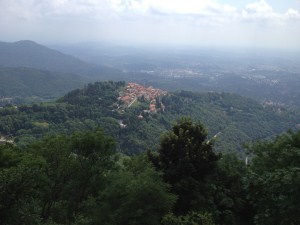 Uitzicht op de Sacro Monte van Varese