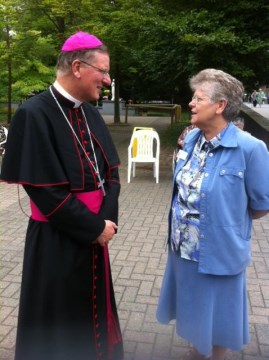 In gesprek met zuster Bernarda Swart, die nu in Aerdenhout, is, vroeger in Beverwijk