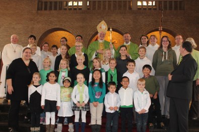 na afloop van de H, Eucharistieviering in Nieuw Vennep