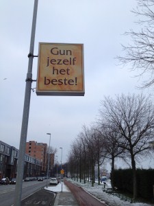 Reclame onderweg...