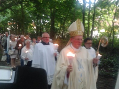 beeld van de lichtprocessie