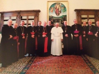 Nederlandse bisschoppen bij paus Franciscus