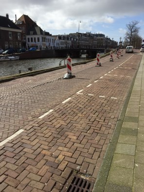 De verzakking in de Nieuwe Gracht