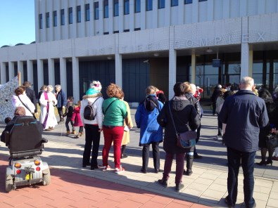 Wake bij het detentiecentrum asielzoekers Schiphol