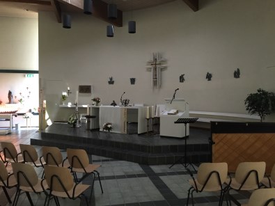 Interieur van de kerk in Zeewolde