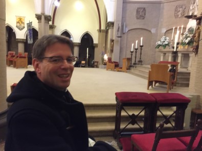 Jan Jaap van Peperstraten in de H. Bavokerk (1) en in gesprek met de mensen (2)
