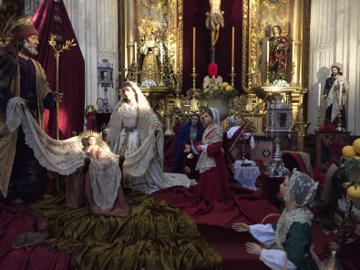 Kerstgroep in kathedraal van Cordoba