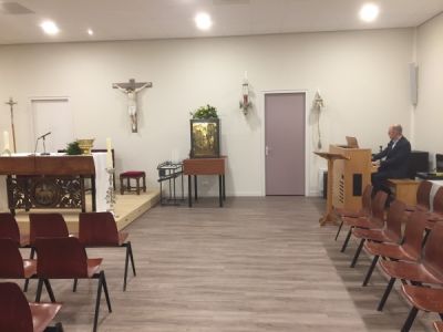 Een blik in de nieuwe kerkruimte