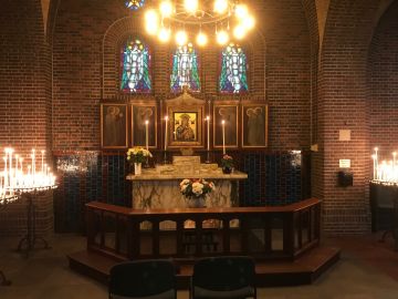 Het maria-altaar in de Mariakerk