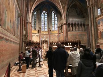 De Avond van Barmhartigheid in de San Francescobasiliek (bovenkerk)