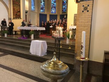 de kerk van De Noord klaar voor de installatie