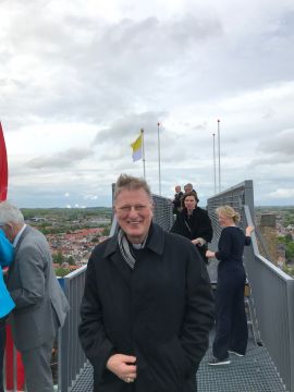 Erepenning gemeente Haarlem voor Wim Eggenkamp 