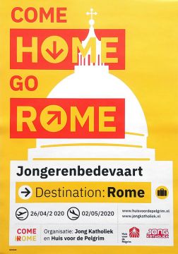 Jongeren op bedevaart naar Rome