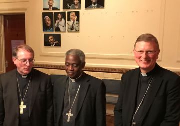 met mgr. Ron van den Hout en kardinaal Peter Turkson