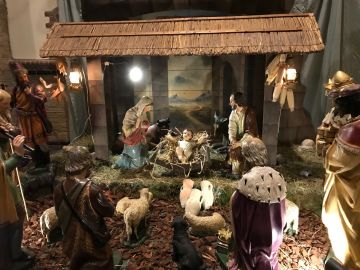 Kerststal in Uitgeest. met de Doop van de Heer eindigt de kersttijd