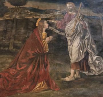 de verrezen Heer en Maria Magdalena: noli me tangere...