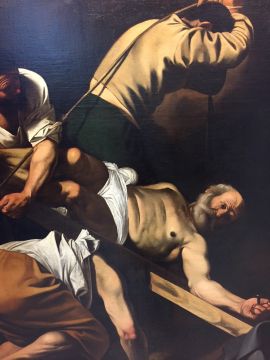 kruisdood van Petrus (naar caravaggio, El Patriarca, Valencia)