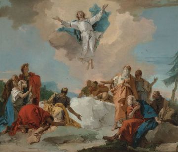 De Hemelvaart van Christus - schilderij door Giovanni Domenico Tiepolo