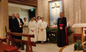 H. Vormsel in de kapel van de Vrouwe van alle Volkeren