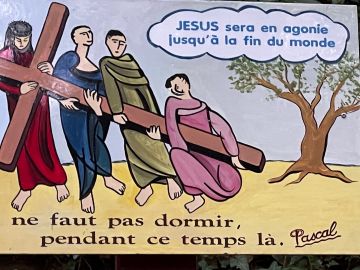 De doodstrijd van Jezus gaat door tot het einde van de wereld.. je moet niet slapen (Pontmain) De doodstrijd van Jezus gaat door tot het einde van de wereld.. je moet niet slapen (Pontmain)