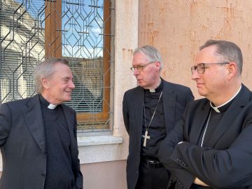 rector Antoine Bodar met mgr. Gerard de Korte en mgr. Herman Woorts