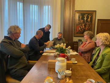 Ondertekening van de statuten R.K. St. Maartensgenootschap